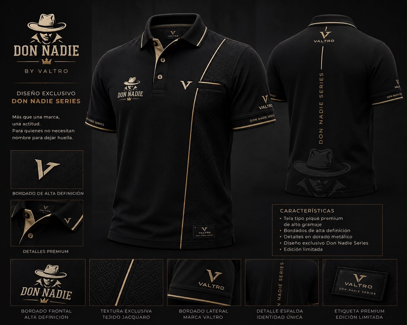 Camisa Modelo V1C “Don Nadie Series”