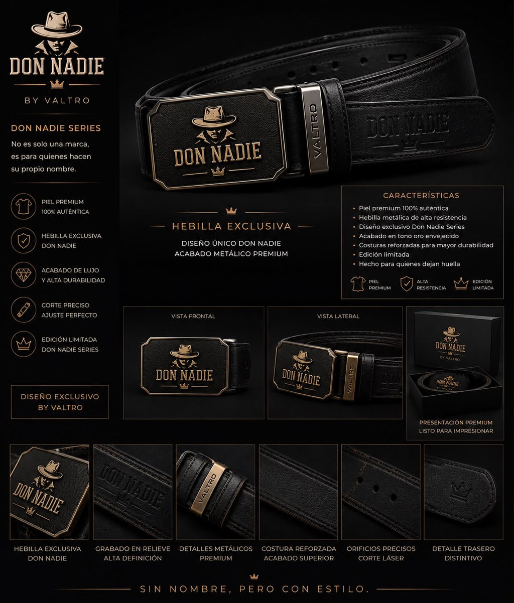 Cinto “Don Nadie Series CDN1”