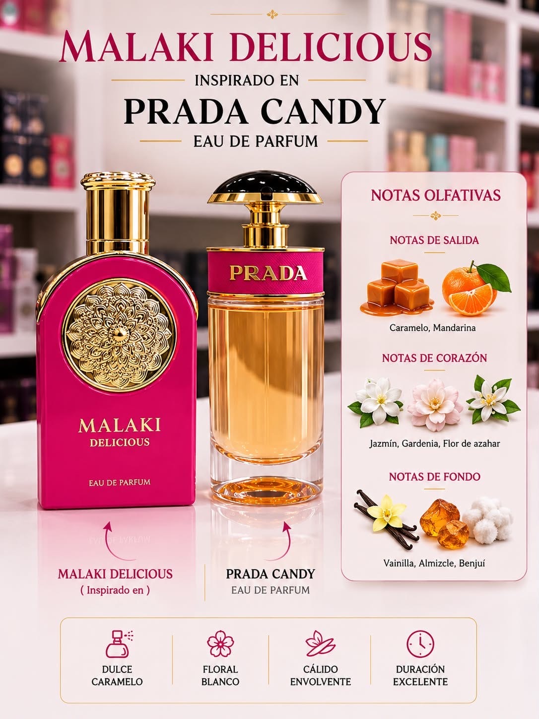 Perfume Malaky delicious árabe