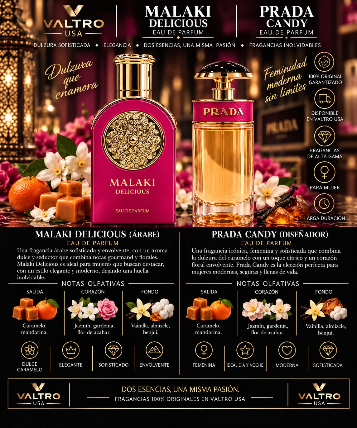 Perfume Malaky delicious árabe